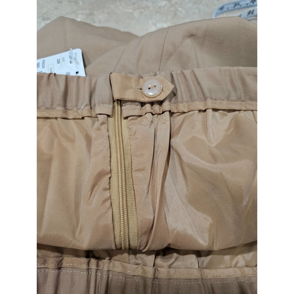 Doncaster Signature Pants Womens 22W Tan Wool Blend Straight Leg NWT W100PT44 - Picture 7 of 8
